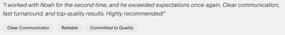 Client testimonial 6